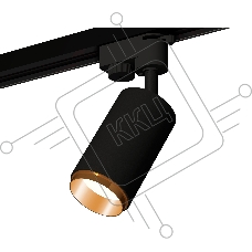 Светильник Ambrella light XT6323044 SBK/PYG черный песок/золото желтое полированное MR16 GU5.3 (A2521, C6323, N6124)