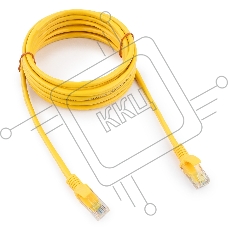 Патч-корд медный UTP Cablexpert PP10-3M/Y кат.5e, 3м, литой, многожильный (жёлтый)