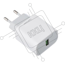 Сетевое зарядное устройство GoPower GPQC07 1USB 18W QC3.0 белый