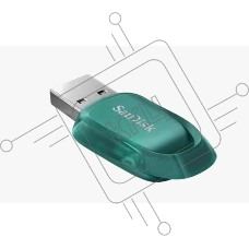Флеш диск 512GB SanDisk CZ96 Ultra Eco, USB 3.2, Blue-Green