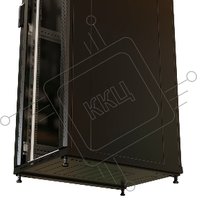 Шкаф коммутационный WRline (WR-TT-3266-AS-RAL9004) напольный 32U 600x600мм пер.дв.стекл задн.дв.стал.лист 2 бок.пан. 800кг черный 510мм 1610мм IP20 сталь