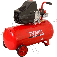 Компрессор поршневой Ресанта КП-50/240М масляный 240л/мин 50л 1600Вт красный/черный