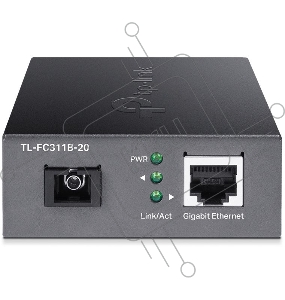 Медиаконвертер TP-Link TL-FC311B-20 гигабитный WDM 100/1000 Мбит/с SMB