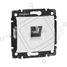 Legrand Legrand 774438 Розетка телефонная Valena RJ11 4 контакта 1 коннектор (белая)