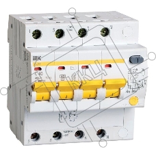 Дифференциальный автоматический выключатель Iek MAD10-4-040-C-300 АД14 4Р 40А 300мА ИЭК