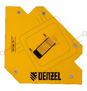 Фиксатор магнитный отключаемый для сварочных работ усилие 55 LB, 45х90х135 град.// Denzel
