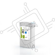 Струйный картридж NVPrint 80 (NV-C4846A) Cyan для HP DesignJet 1050c, 1055cm (400 мл)