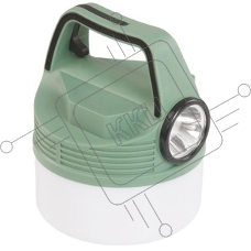 Фонарь аккумуляторный кемпинговый походный 16Вт SMD LED+3Вт LED Li-ion 18650 2400мА.ч Power-bank корпус ABS-пластик индикатор уровня заряда USB-шнур складной крючок для подвешивания матов. рассеив. КОСМОС KOC616Lit