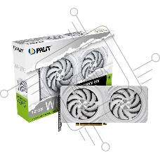 Видеокарта Palit RTX4070 DUAL WHITE NVIDIA GeForce RTX 4070 12Gb 192bit GDDR6X PCI-E 4.0 1920/21000 HDMIx1 DPx3 HDCP Ret