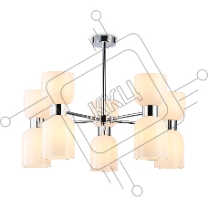 Люстра Ambrella light LH56083/10 СH/FR хром/белый матовый E14*10 max 40W D700*510