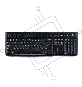 Клавиатура проводная Logitech K120 for business, USB Черный
