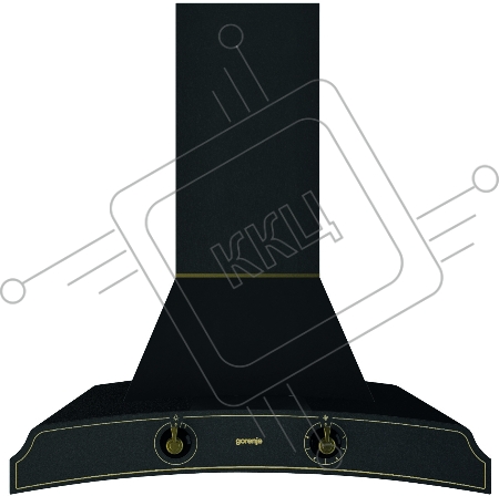Вытяжка каминная Gorenje Classico DK63MCLB черный управление: тактовое (1 мотор)