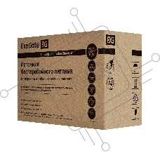 Источник бесперебойного питания ExeGate Power Back BNB-400.LED.AVR.4C13 <400VA/240W, LED, AVR, 4*C13, металлический корпус, Black>