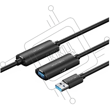 Активный кабель-удлинитель Vention USB 3.0 AM/AF с усилителем - 10м Черный