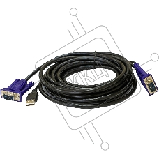 Кабель KVM ORIGO OKVMCU5/A1A с разъемами VGA и USB, 5 м