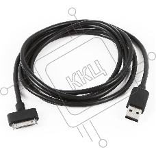 Кабель Gembird/Cablexpert CC-USB-AP1MB  AM/Apple для iPad/iPhone/iPod, 1м черный, пакет 