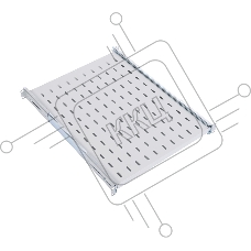Полка выдвижная ЦМО ТСВ-100 нагр.:30кг. 19