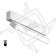 Управляемый светодиодный светильник для шинопровода Magnetic Ambrella light GL1321 WH белый IP20 12W 3000K-6400K 220V 120° 232*25*112 (Без ПДУ)