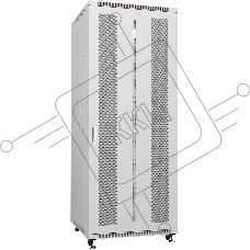 Шкаф серверный напольный Cabeus ND-05C-42U80/80 IP20, 42U, 2055х800х800 мм (ВхШхГ), дверь: перфорация, разборный, серый