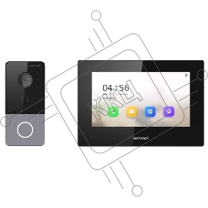 Комплект домофона Hikvision DS-KIS605-P(C) серебристый
