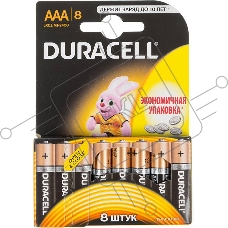 Батарейка Duracell LR03-8BL BASIC AAA (MN2400) (8 шт. в уп-ке)