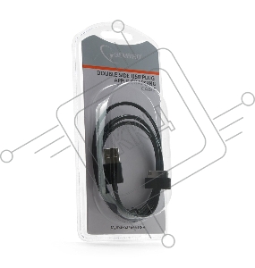 Кабель Gembird/Cablexpert CC-USB-AP1MB  AM/Apple для iPad/iPhone/iPod, 1м черный, пакет 
