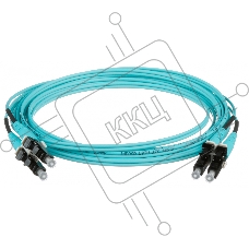 Кабель Патч-корд Panduit FX2ELLNLNSNM003 2x50/125 OM3 LC дуплекс-LC дуплекс 3м LSZH аквамарин