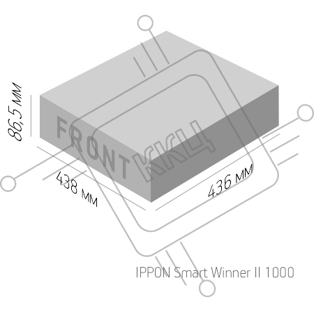 Источник бесперебойного питания Ippon Smart Winner II 1000 900Вт 1000ВА черный