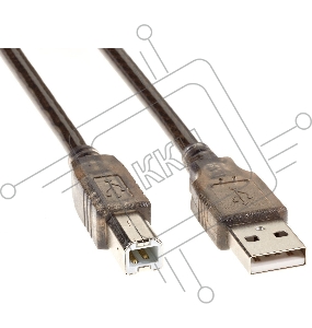Кабель USB2.0 AM/BM 5m прозрачная изоляция Telecom (VUS6900T-5M)