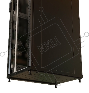 Шкаф серверный WRline (WR-TT-3268-AS-RAL9004) напольный 32U 600x800мм пер.дв.стекл задн.дв.стал.лист 2 бок.пан. 800кг черный 710мм 1610мм IP20 сталь