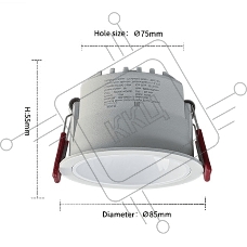 Светильник MSR MISSILER COB antiglare spotlight ZXS-GMSD-W12