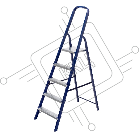 Стремянка СИБРТЕХ , 5 ступеней, стальная // СИБРТЕХ // Pоссия 97845