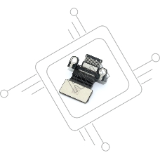 Разъем I/O USB-C черный MacBook Air 13 A3113 Early 2024 (821-04807)