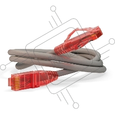 Патч-корд Hyperline U/­UTP, Cat.5e, LSZH, 5 м, серый 
