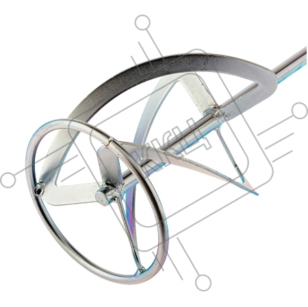Насадка для миксера, для тяжелых растворов,140 х 590 мм, оцинкованная,хвостовик резьба М14// Сибртех