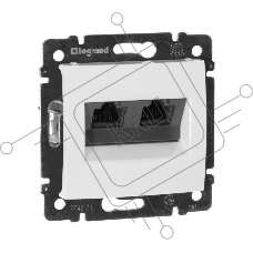 Компьютерная двойная розетка Legrand Valena 774231, белая RJ45 5 кат UTP
