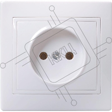 Розетка 1-м СП Кварта 10А IP20 без заземл. бел. ИЭК ERK13-K01-10-DM