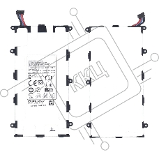 Аккумуляторная батарея SP4960C3B для Samsung Galaxy Tab GT-P6200 3.7V 14.8Wh