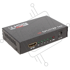 Разветвитель ORIENT HDMI 4K Splitter HSP0104HN, 1->4, HDMI 1.4/3D, UHDTV 4K(3840x2160)/HDTV1080p/1080i/720p, HDCP1.2, внешний БП-зарядник 2xUSB 5В/2.1A, метал.корпус (30368)