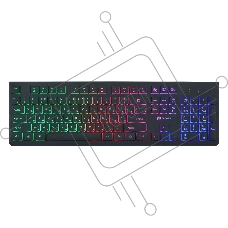 Клавиатура Oklick 440ML черный USB slim LED