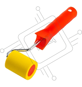 Валик прижимной резиновый с ручкой, 40 мм, D ручки - 6 мм// MTX