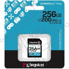 Флеш карта SDXC 256GB Kingston SDG4/256GB Canvas Go! Plus V30