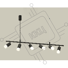 Светильник Ambrella light XB9006330/6 SBK/FR черный песок/белый матовый MR16 GU5.3 (С9006, С6323, N6258)