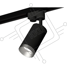 Светильник Ambrella light XT6323063 SBK/MCH черный песок/хром матовый MR16 GU5.3 (A2521, C6323, N6133)