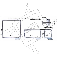Кабельный органайзер Вертикальный Lanmaster TWT-RING-M80X40 односторонний кольца 1U глуб.:80мм