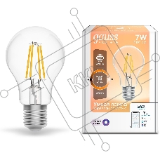 Лампа светодиодная филаментная Gauss Smart Home DIM E27 A60 7 Вт 1/10/40