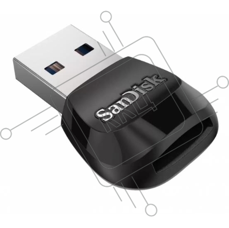 Устройство чтения/записи флеш карт SanDisk, MicroSD, USB 3.0, Черный