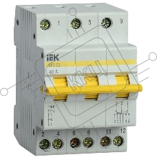 Выключатель-разъединитель трехпозиционный Iek MPR10-3-040  ВРТ-63 3P 40А