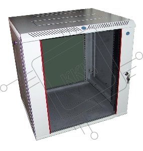 Шкаф настенный ЦМО ШРН-М-12.500 12U 600x520мм пер.дв.стекл съемные бок.пан. 50кг серый