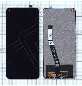 Дисплей для Xiaomi Redmi Note 9, Redmi 10X (MOD IC Cable) черный